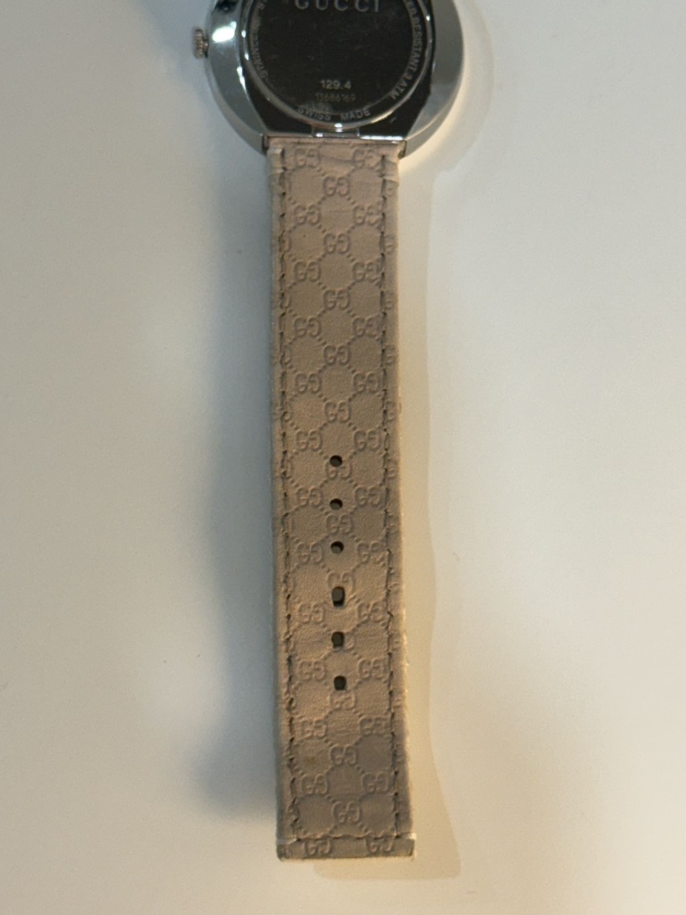 Gucci U-Play 35mm Watch YA129411 Green Red White Nylon Strap | Swiss Made - Picture 7 of 17